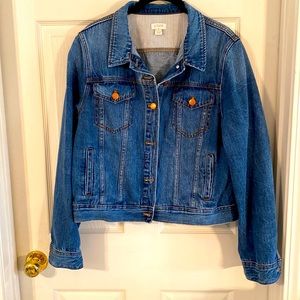 J. Crew Women’s Denim Jean Jacket Size XL  Like New